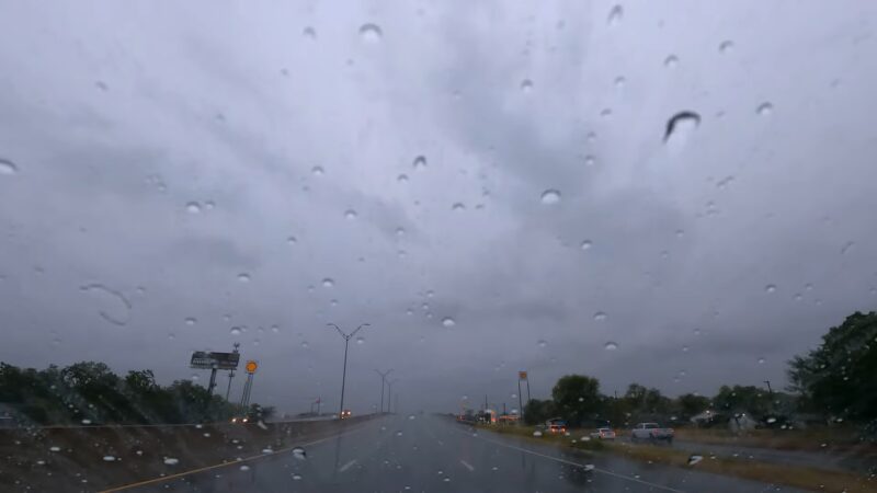 Driving in RAIN Intense Weather